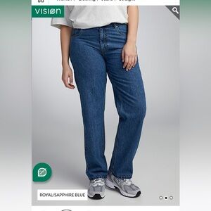 Simons straight dad jeans